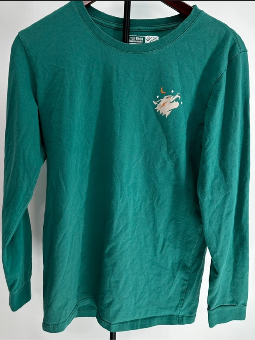 Dutch Bros Teal Long-Sleeve killer coffee shirt